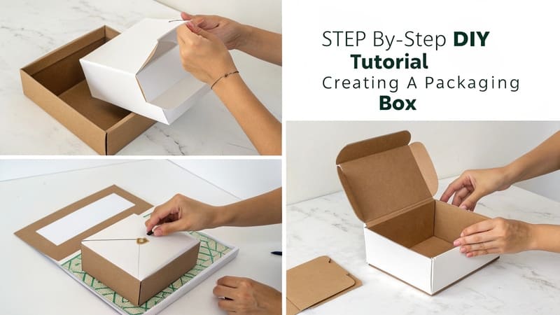 DIY packaging box tutorial steps