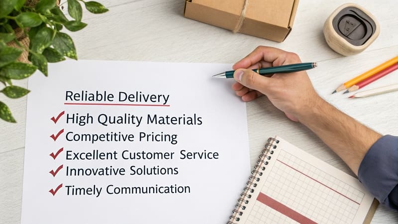 checklist of qualities for a good packaging supplier