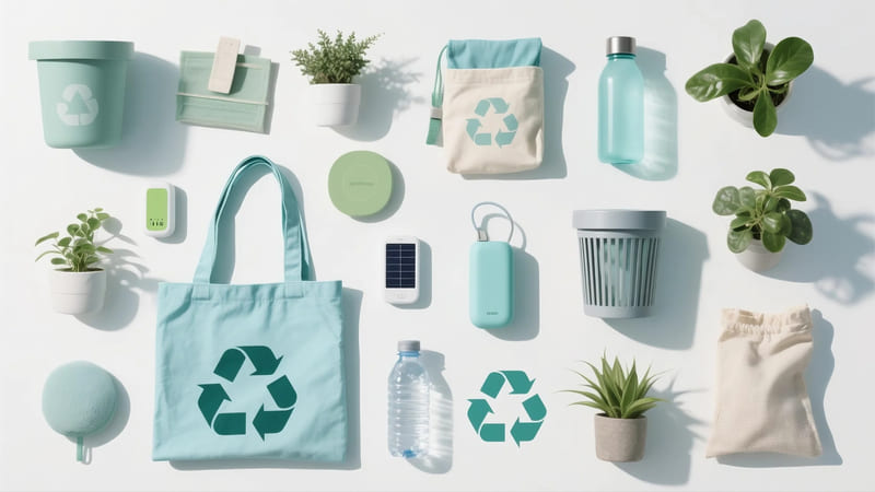 collage of various best environmentally friendly products
