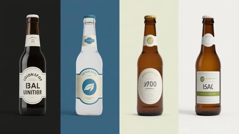 comparison of different bottle label materials highlighting their best uses