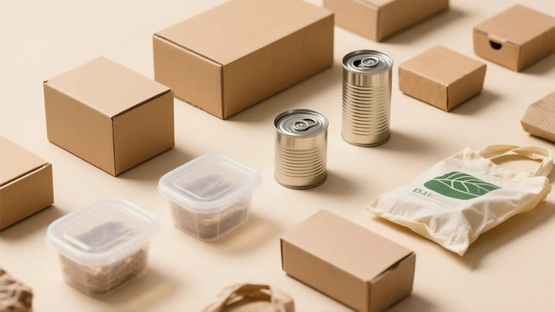 comparison of various packaging materials highlighting their strengths for different applications