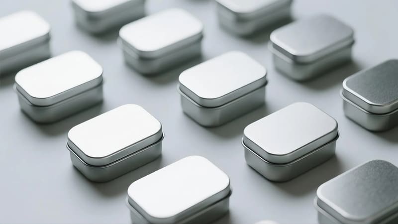 cosmetic tins made from tinplate steel