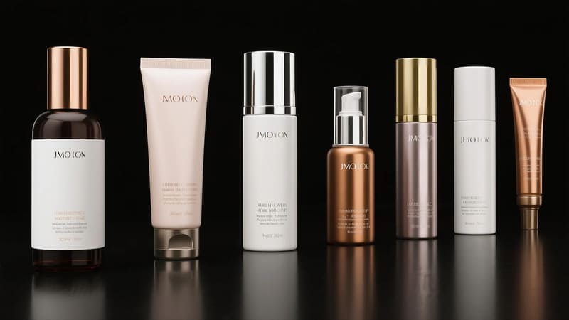 different hair product categories with suitable packaging finishes