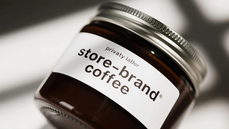 example of a private label product like store-brand coffee or cereal