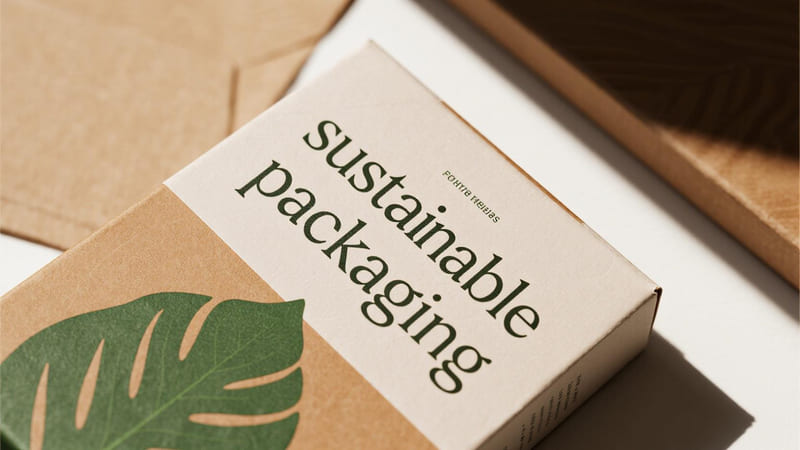 a single product line being highlighted as a brand's first step into sustainable packaging