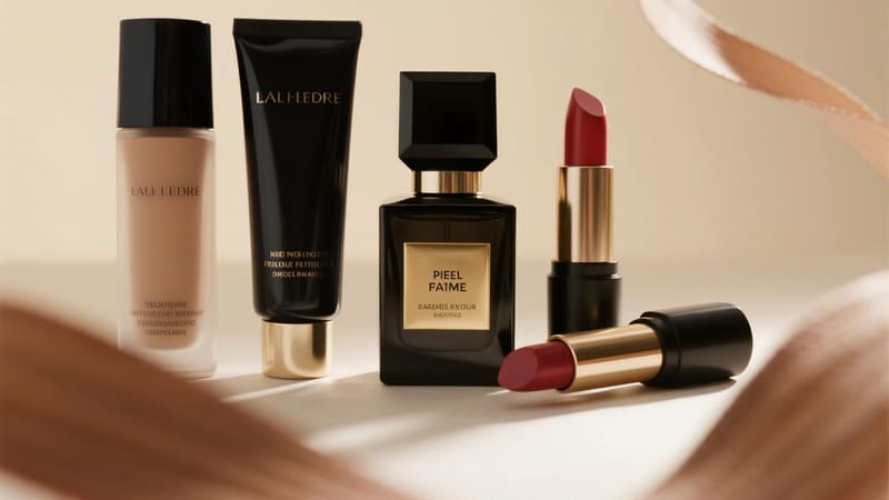 collage of makeup products from brands known for having the best packaging