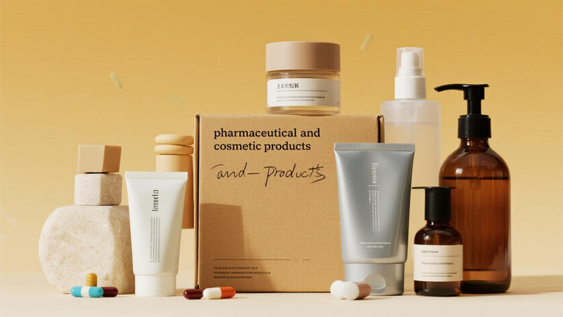 collage of primary packaging for pharmaceutical and cosmetic products