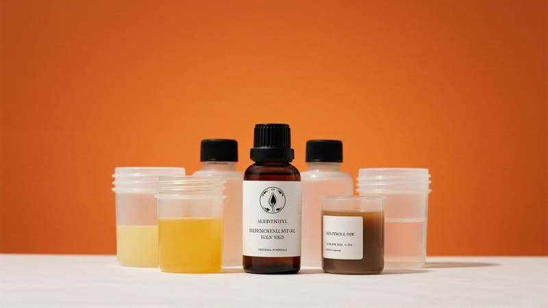 examples of diluted essential oil products in plastic containers