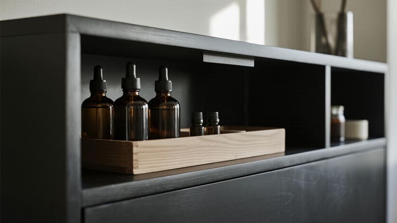 ideal storage setup for essential oils