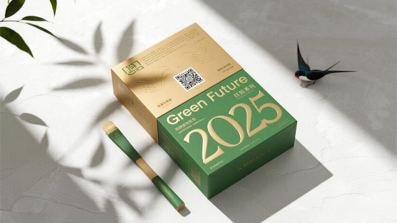 luxurious and sustainable packaging concept for 2025