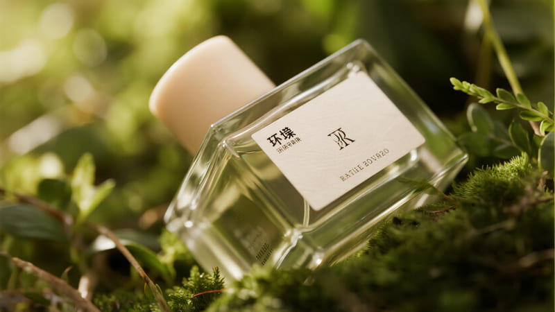 perfume bottle components separated for proper disposal