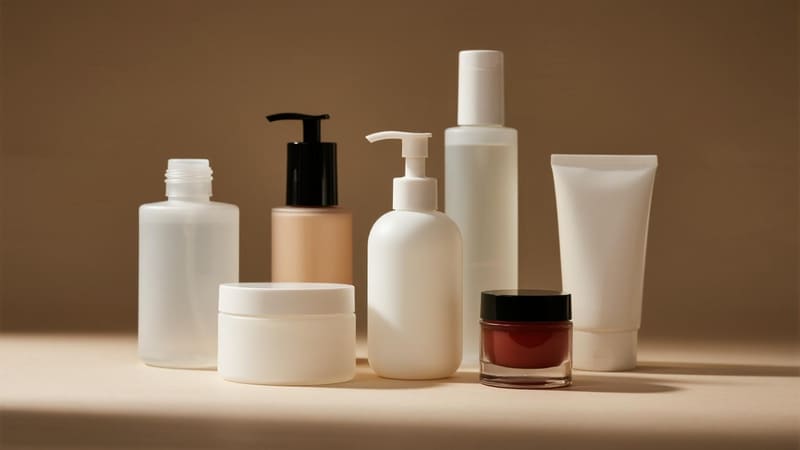 Cosmetic Bottle Materials Different types of plastic materials used for cosmetic bottles